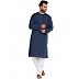 Designer round neck kurta-Pyjama set- Navy Blue Designer round neck kurta-Pyjama set- Navy Blue